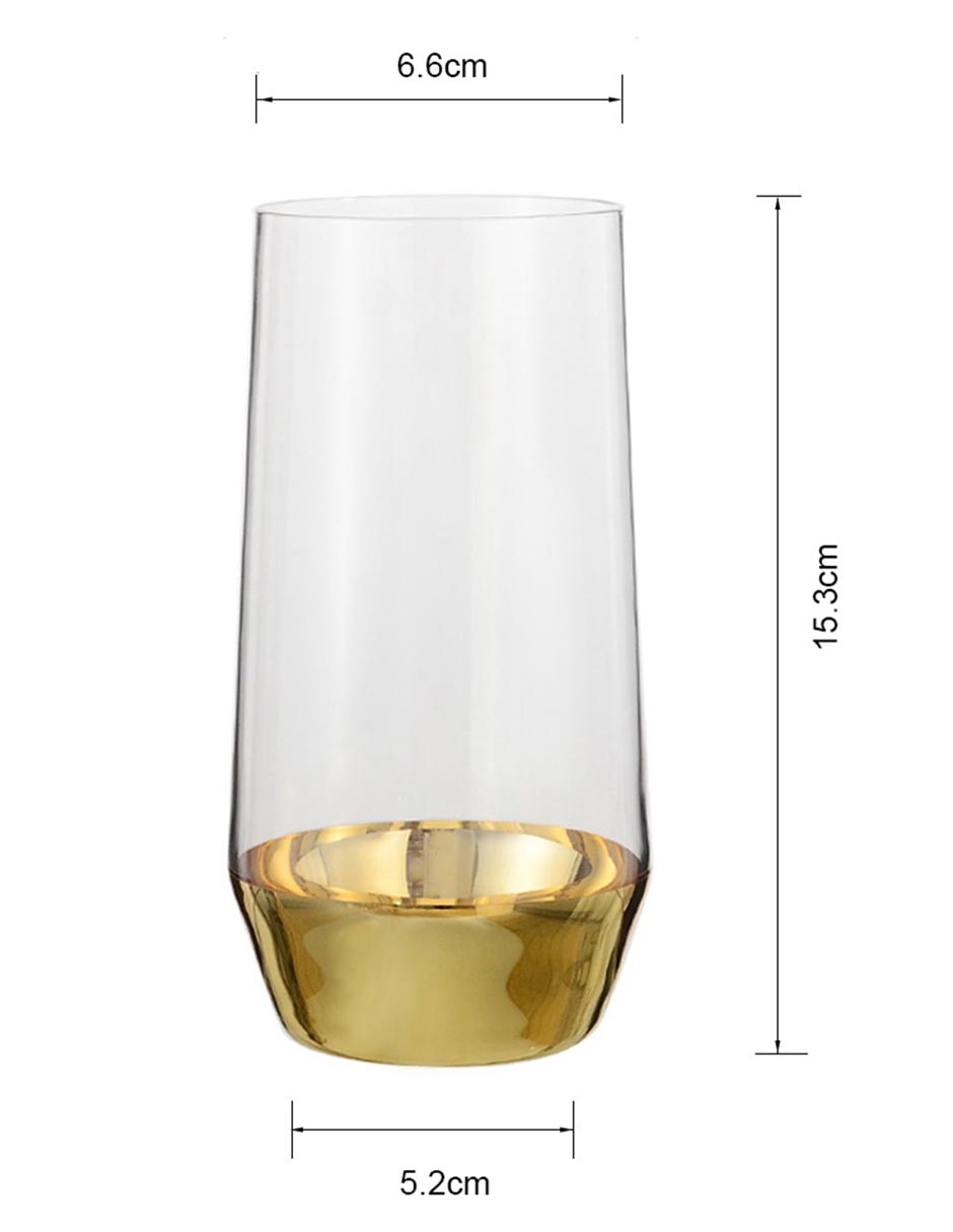 Vaso para agua Ily de vidrio 4