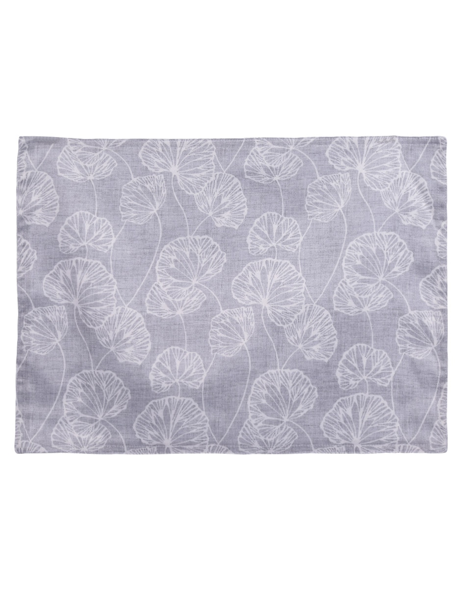Mantel individual rectangular de algodón Oxford