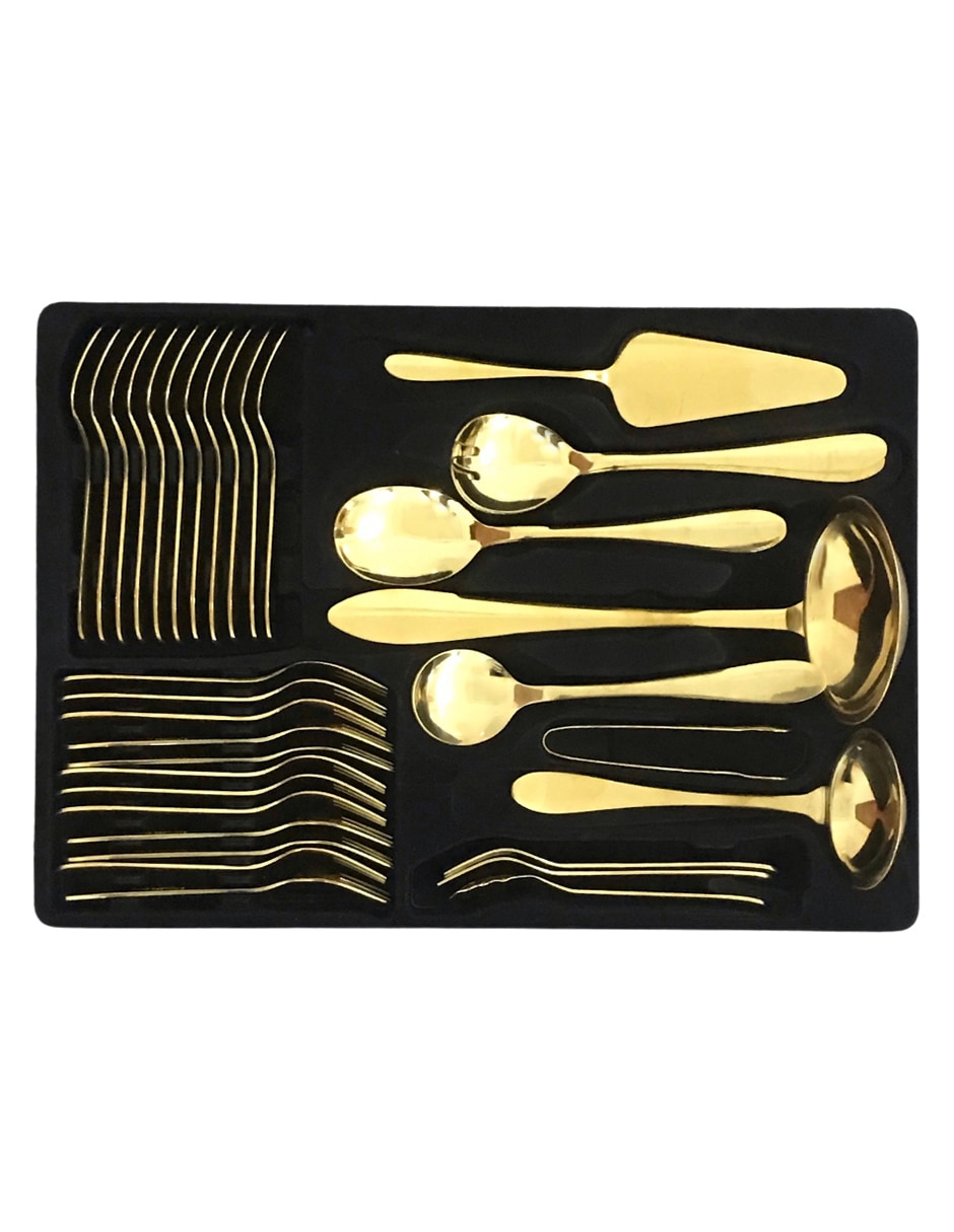 Set cubiertos Gota de acero inoxidable 72 piezas 4