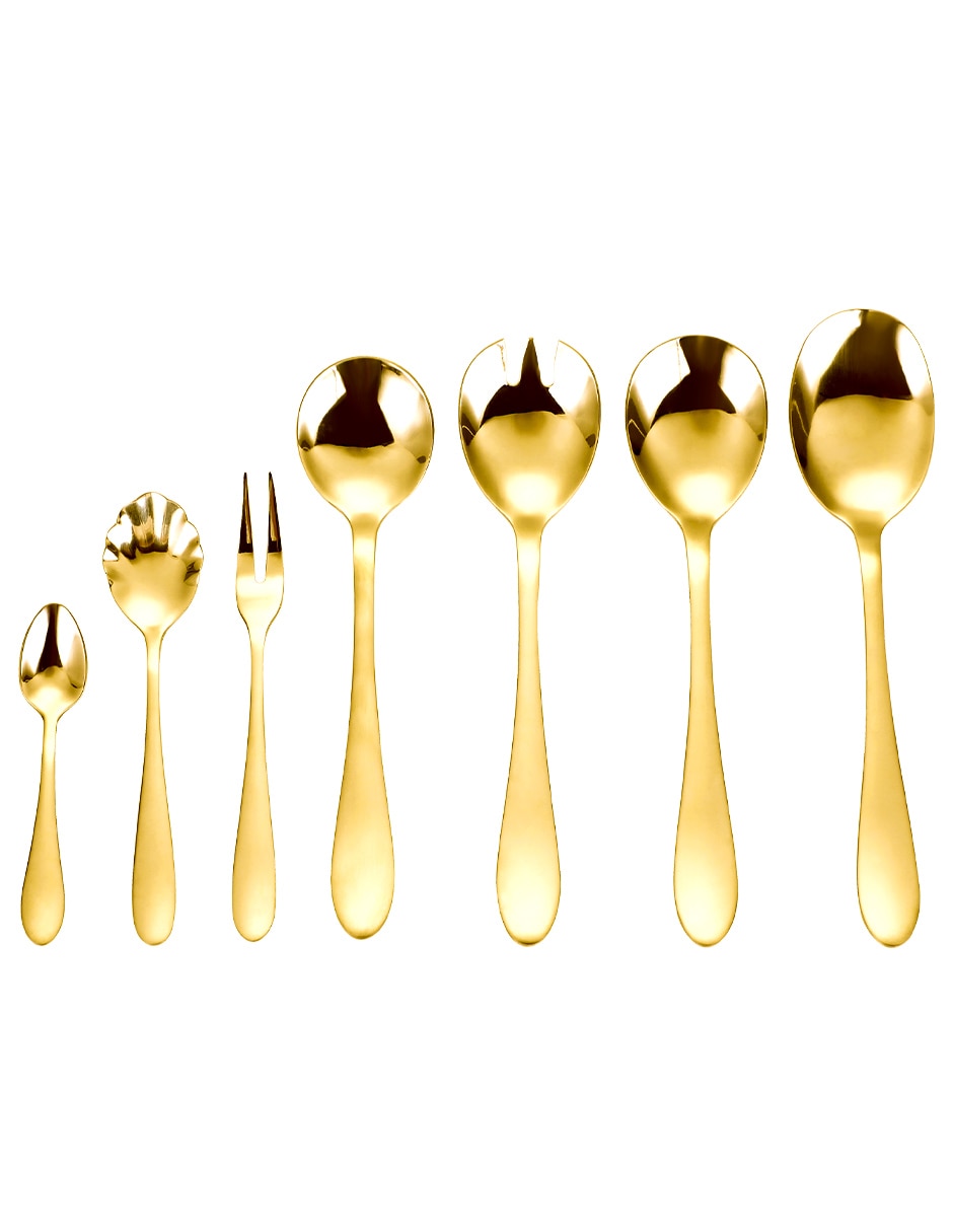Set cubiertos Gota de acero inoxidable 72 piezas 5