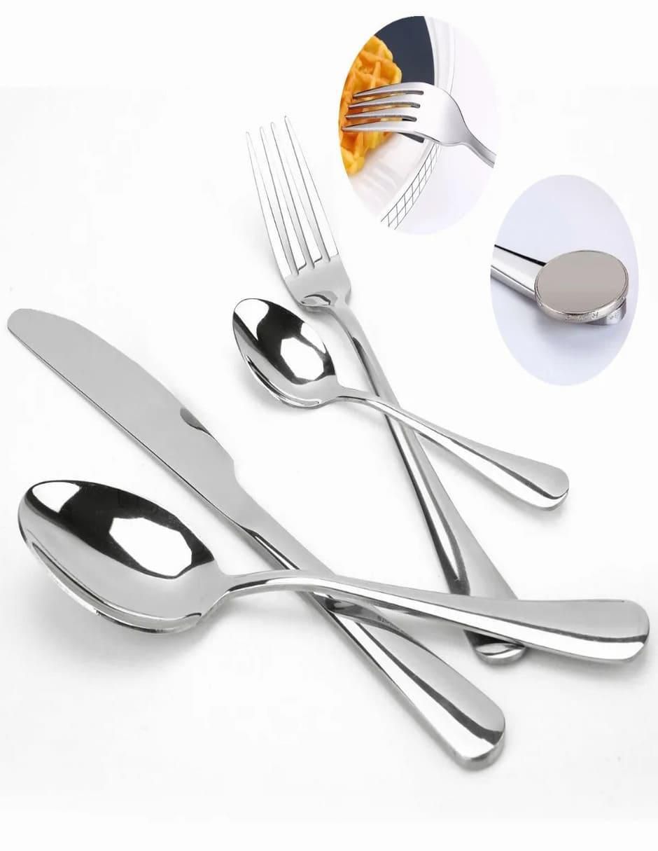Set cubiertos de acero inoxidable 24 piezas 2