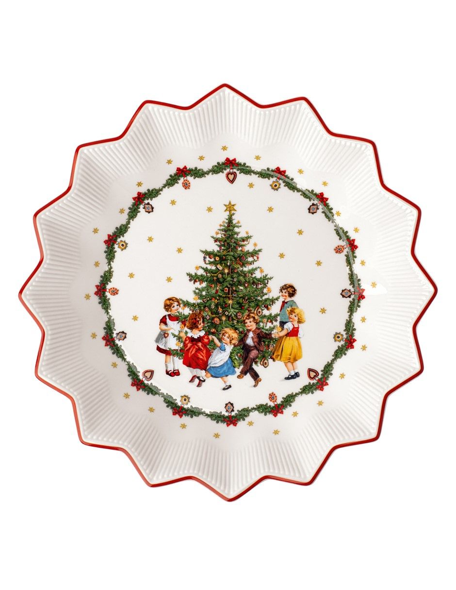 Platón navideño Toys Fantasy de porcelana