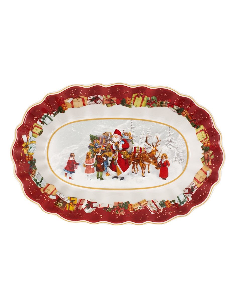 Platón navideño Toys Fantasy de porcelana