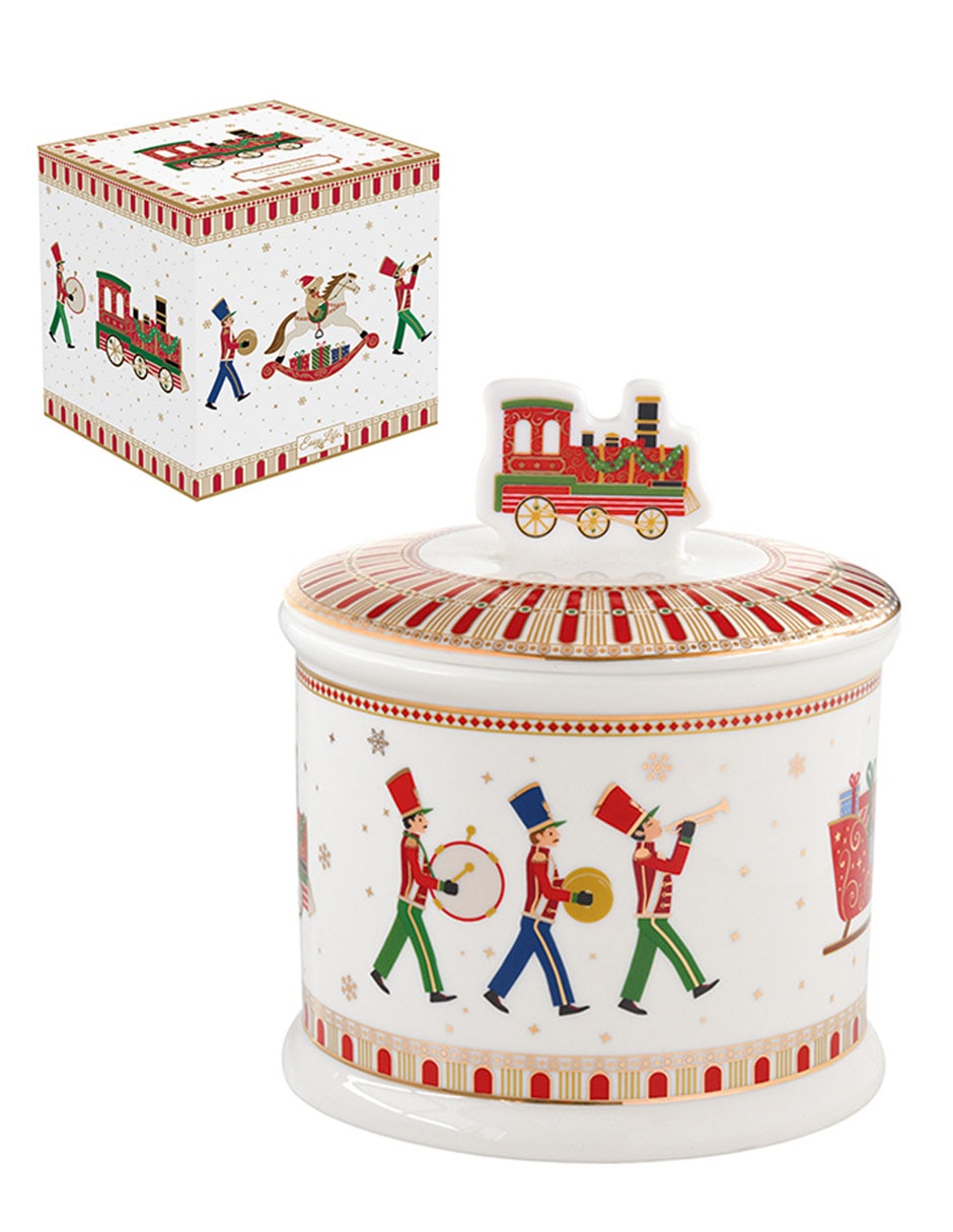 Contenedor navideño Polar Express de porcelana 2