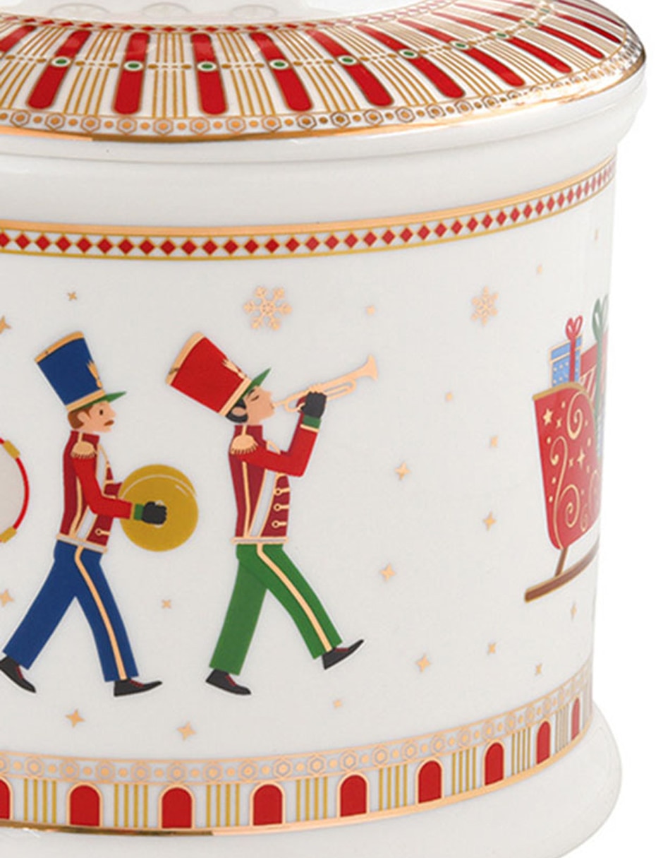 Contenedor navideño Polar Express de porcelana 3