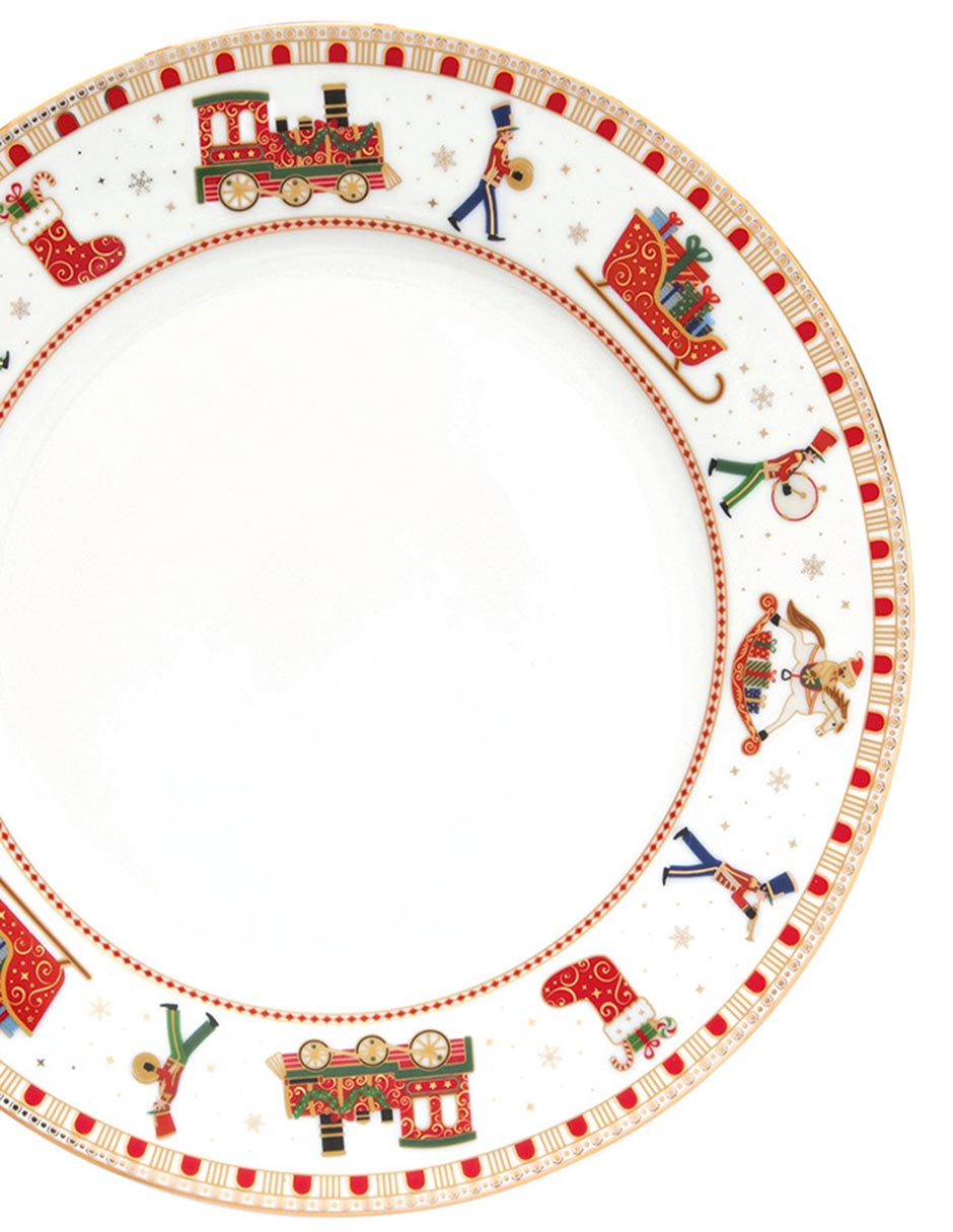 Vajilla polar express de porcelana para 4 personas 6