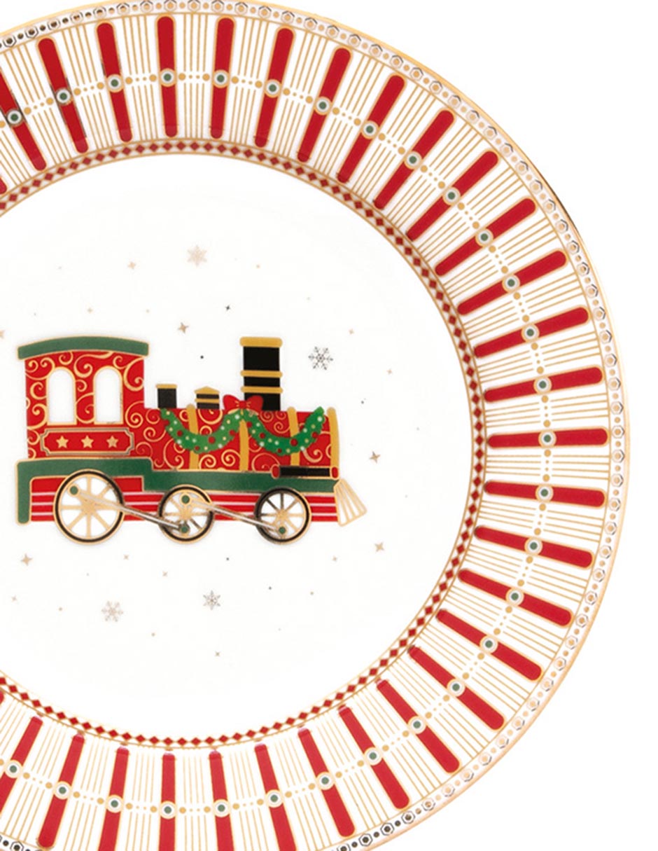 Vajilla polar express de porcelana para 4 personas 8