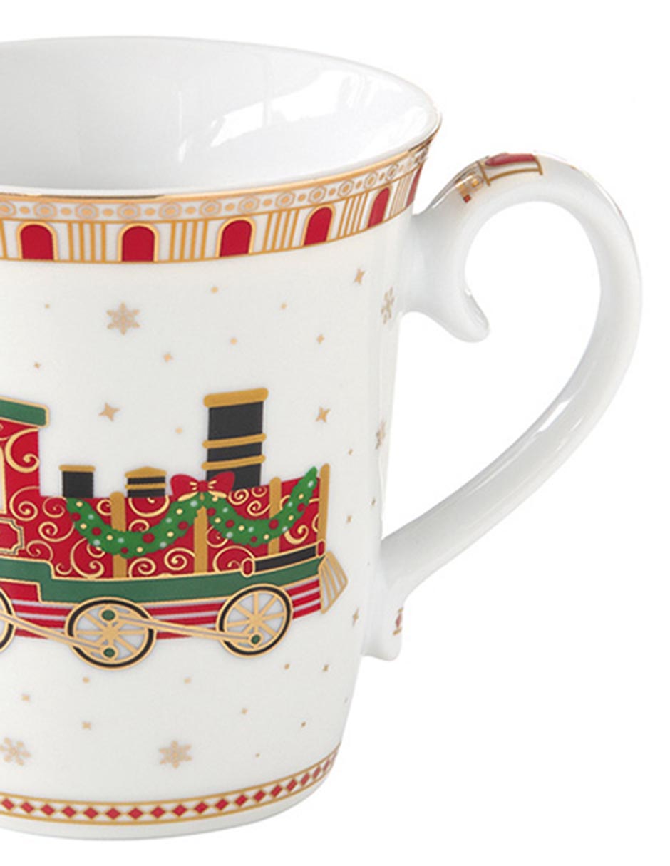 Vajilla polar express de porcelana para 4 personas 9