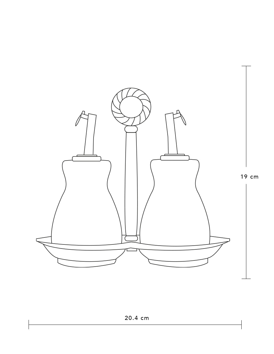 Set de aceite y vinagre de cerámica 5