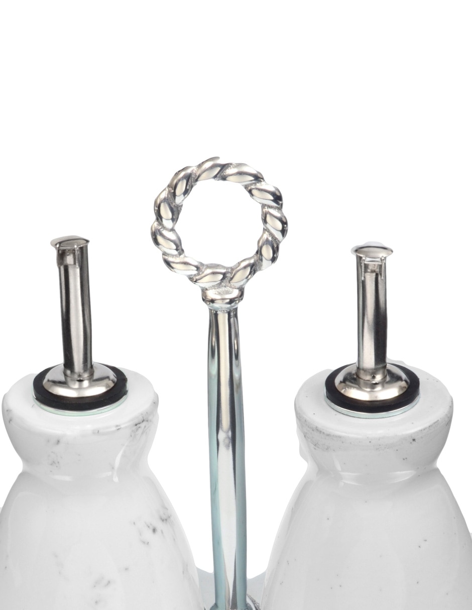Set de aceite y vinagre de cerámica 3