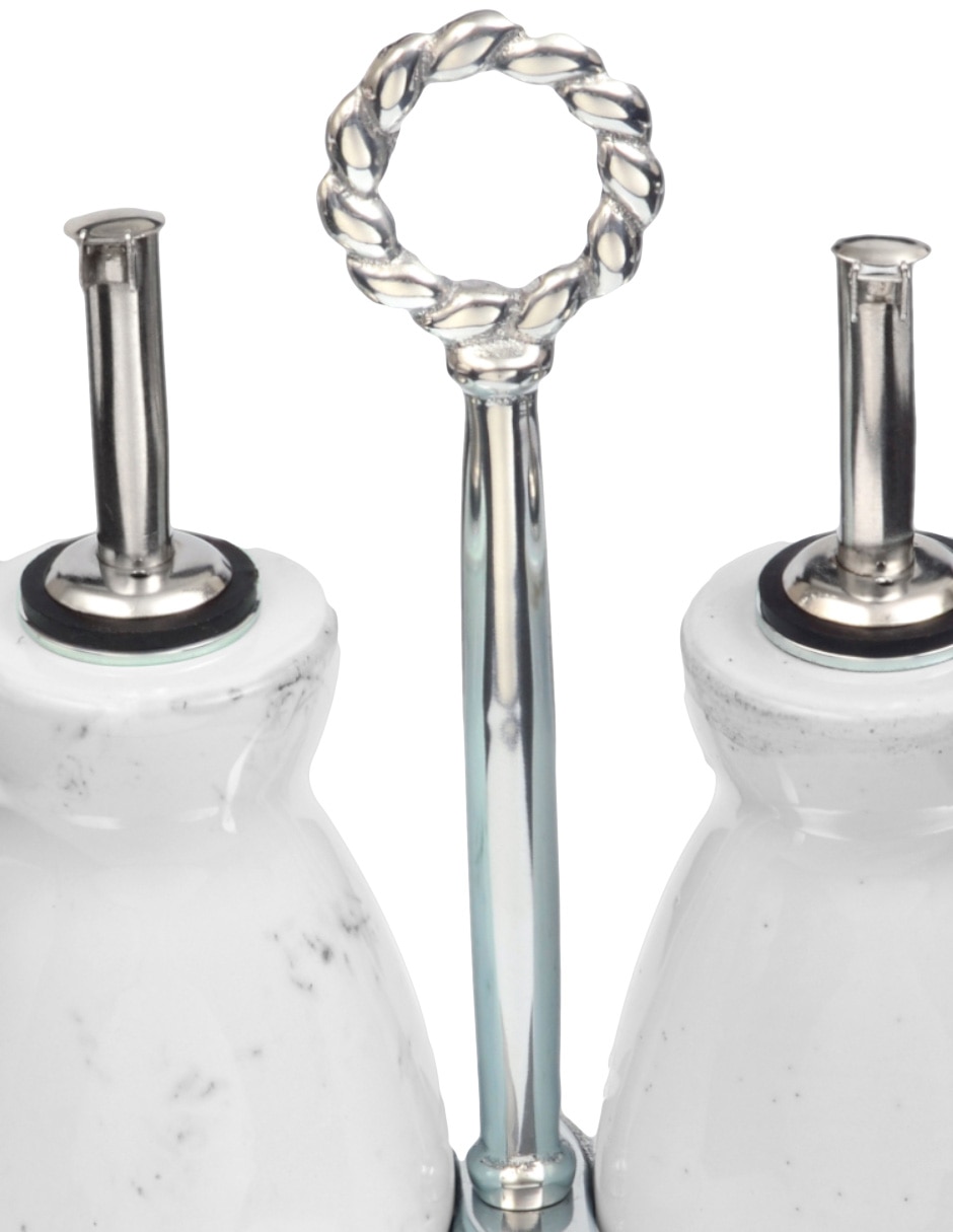 Set de aceite y vinagre de cerámica 4