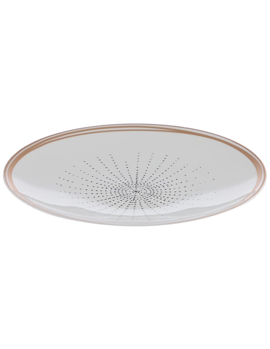 Plato trinche Aboro de porcelana