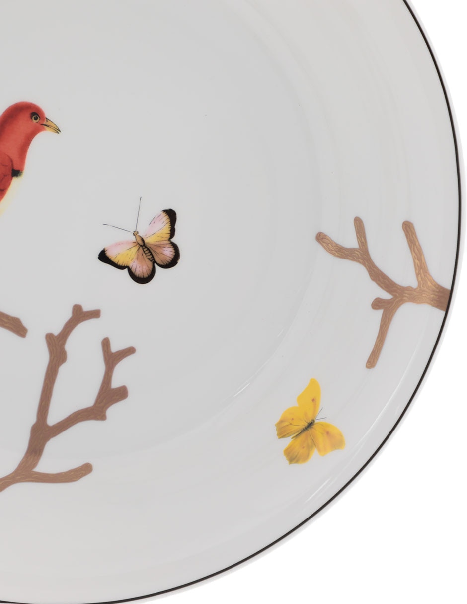 Plato hondo Aux Oiseaux de porcelana 3