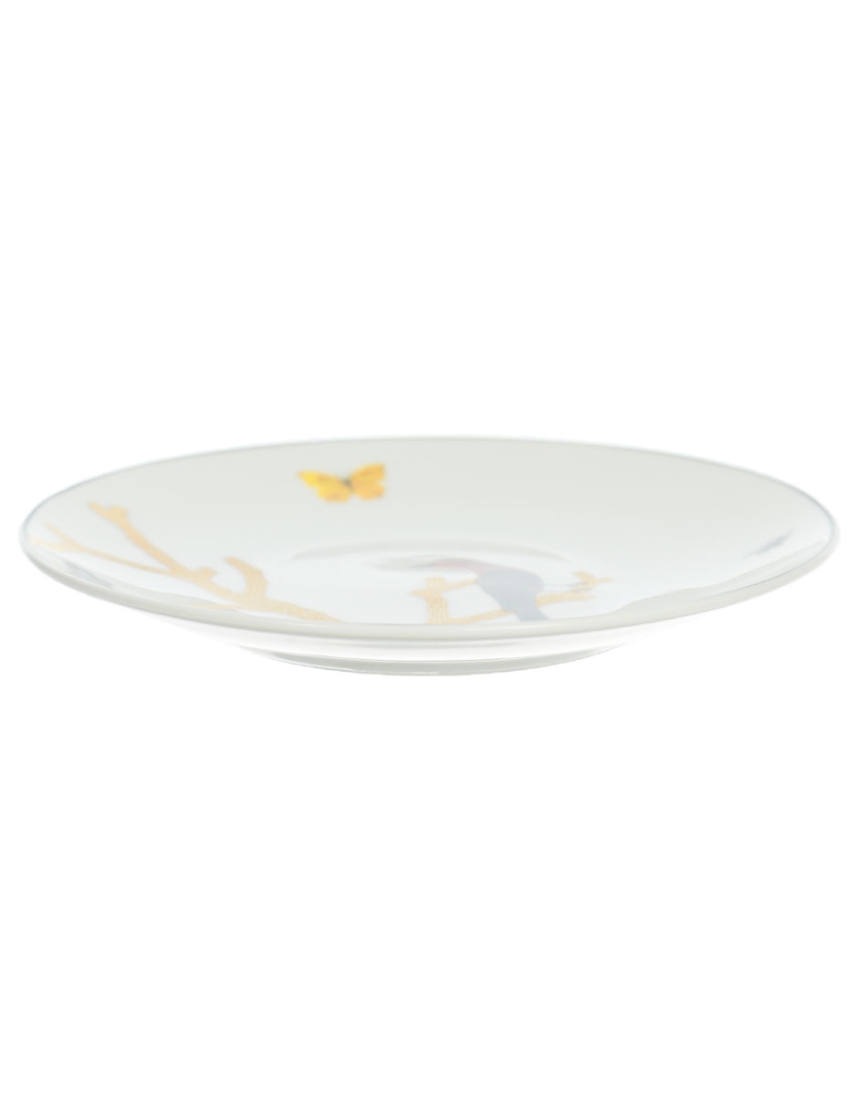 Plato pan Aux Oiseaux de porcelana
