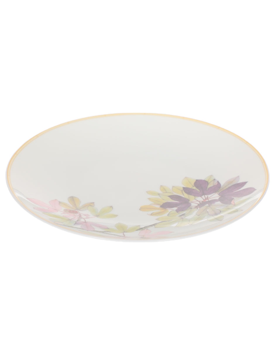 Plato ensalada Jardin Indien de porcelana