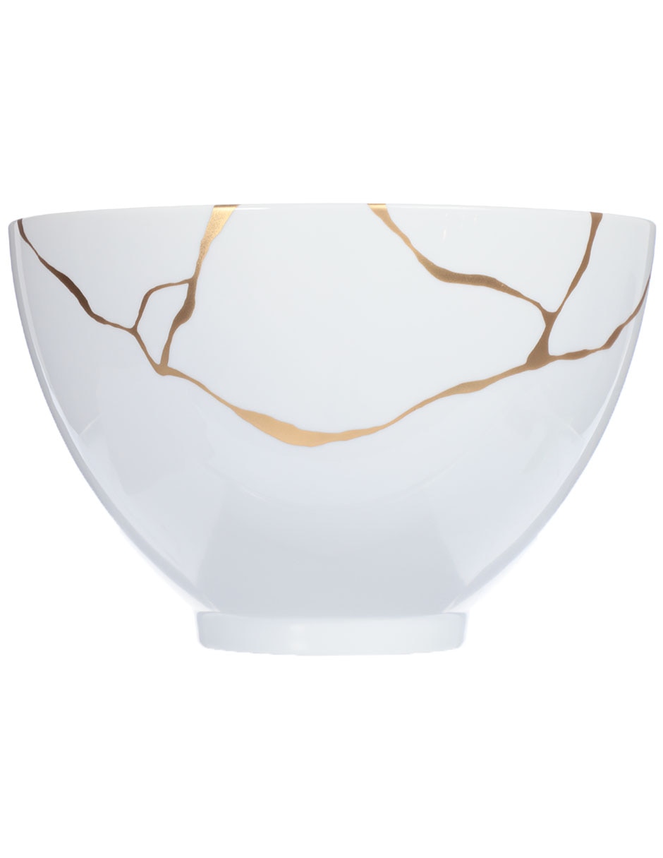Ensaladera Kintsugi de porcelana