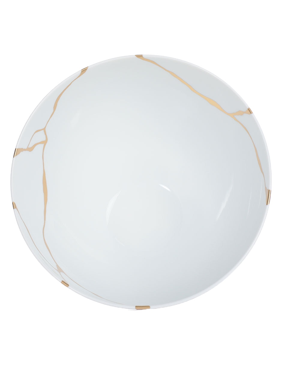 Ensaladera Kintsugi de porcelana 3