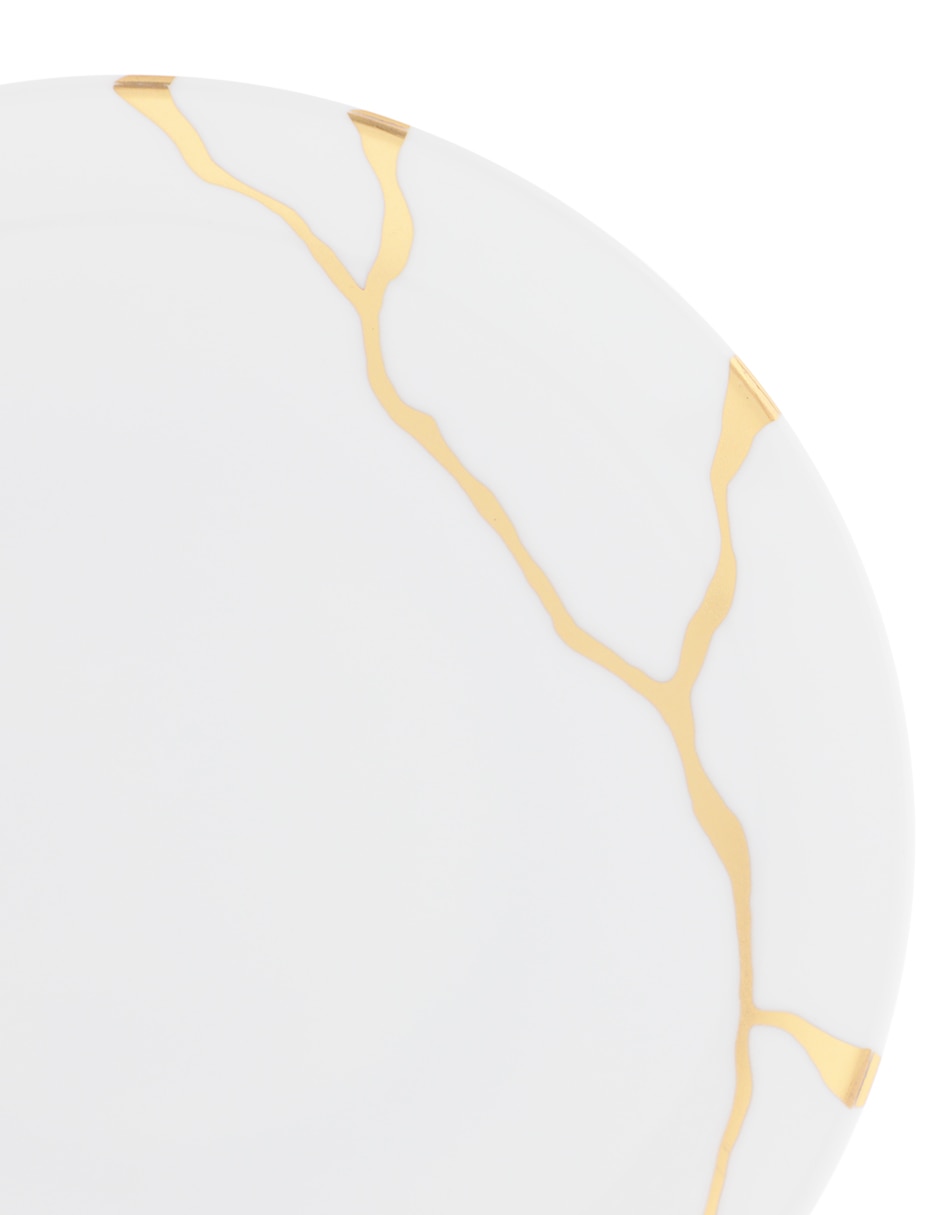 Plato pan Kintsugi de porcelana 3