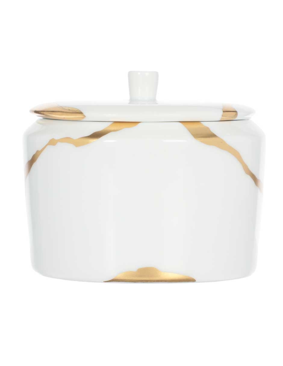 Azucarera Kintsugi de porcelana 3