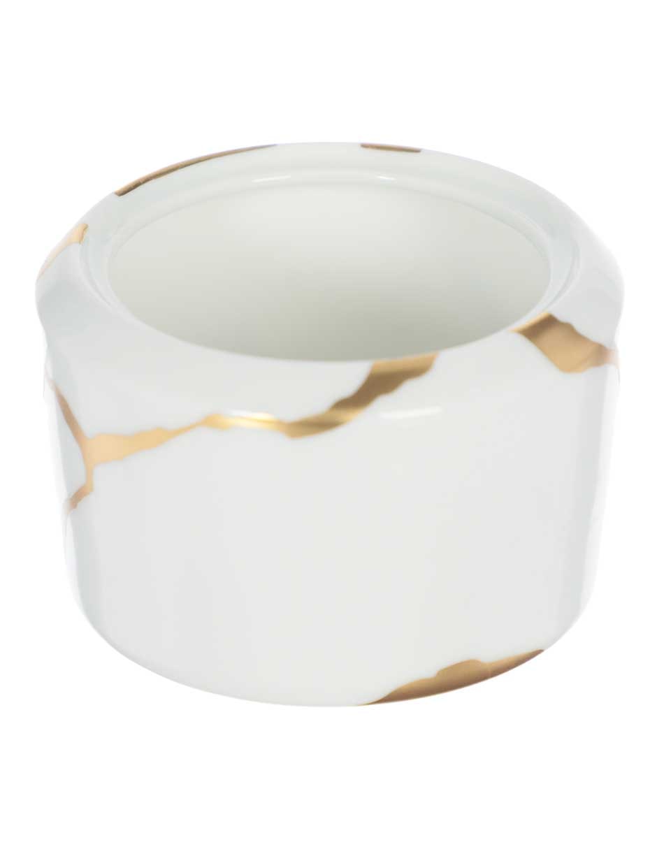 Azucarera Kintsugi de porcelana 4