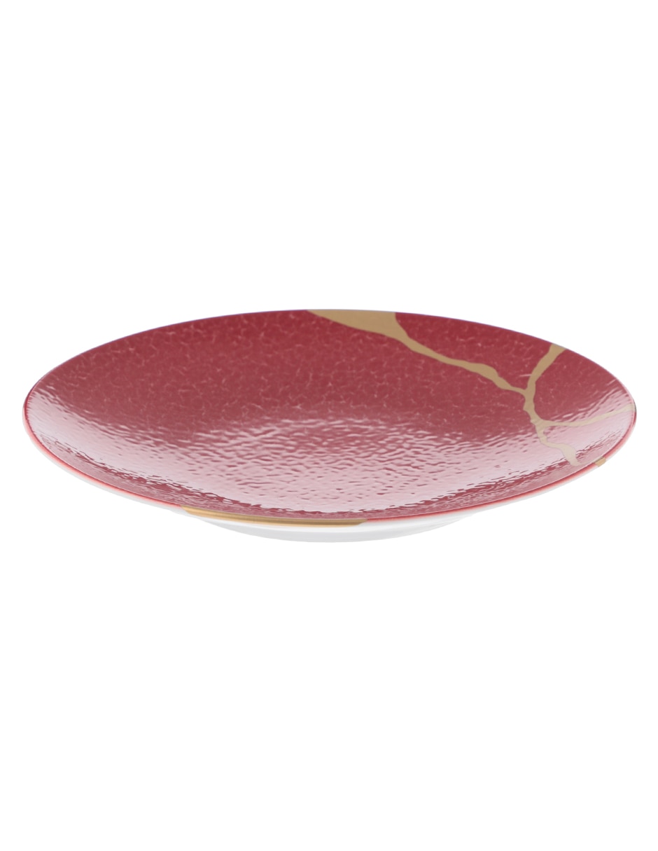 Plato ensalada Kintsugi Emperor de porcelana