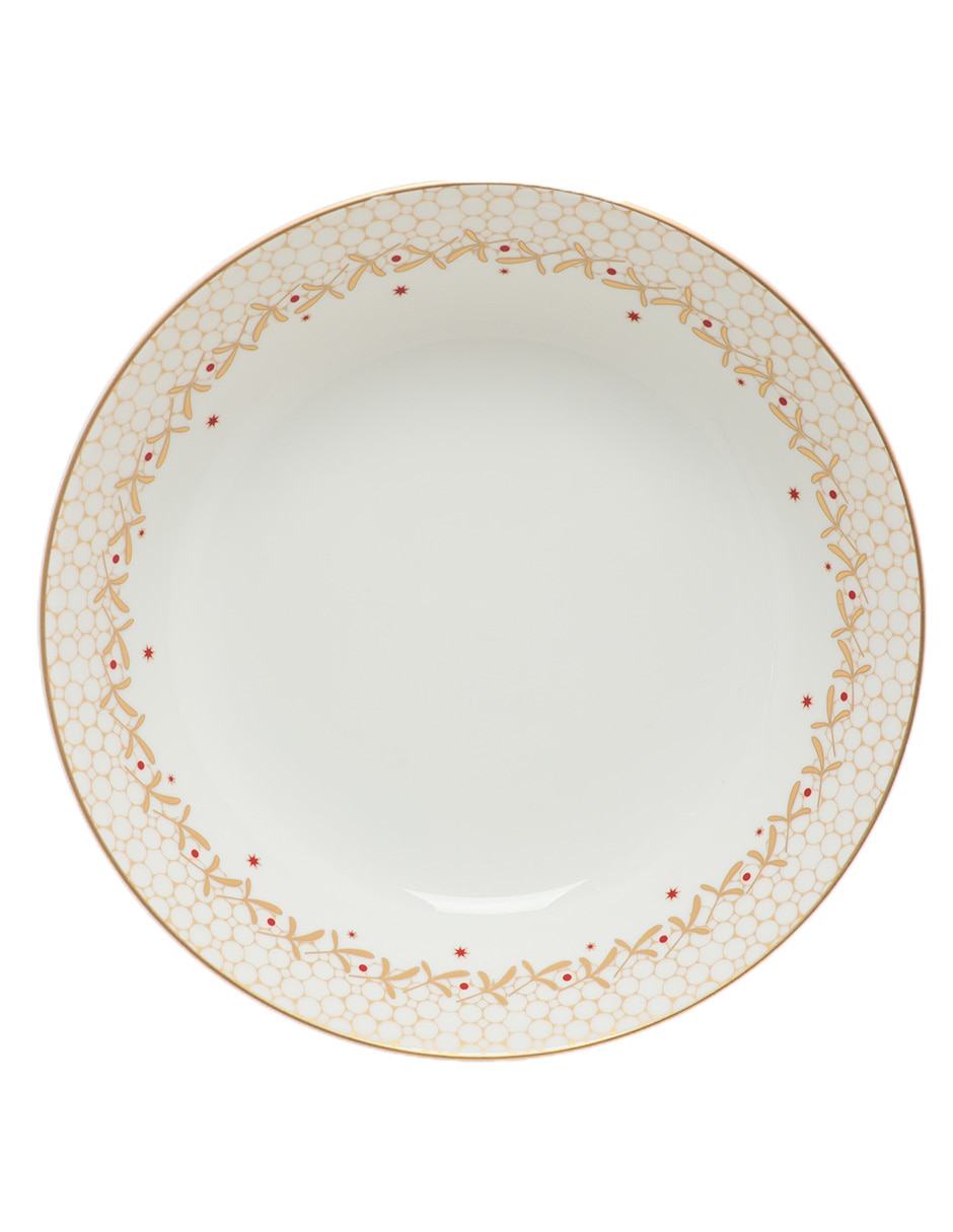 Plato hondo Noel de porcelana 2