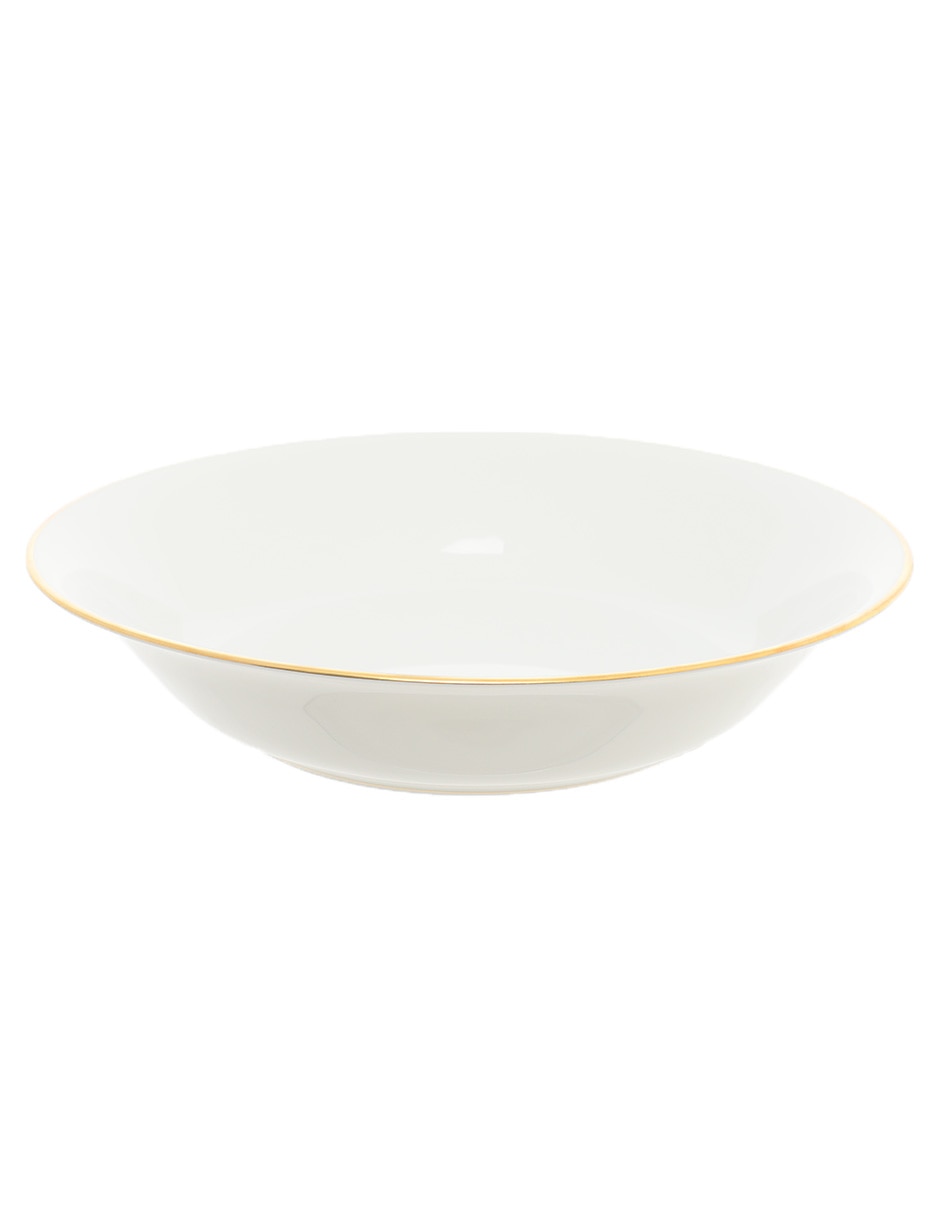 Plato hondo Palmyre de porcelana