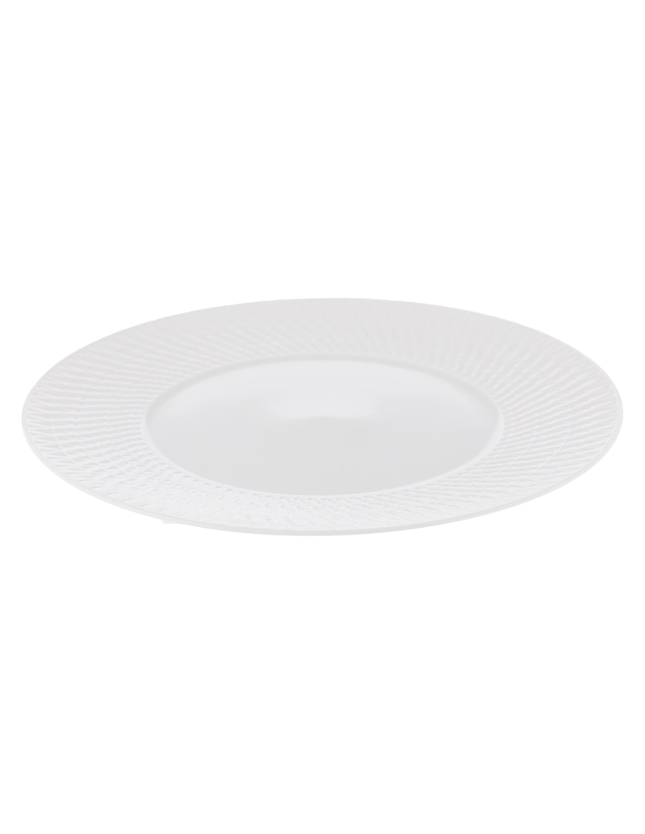Plato trinche Twist de porcelana