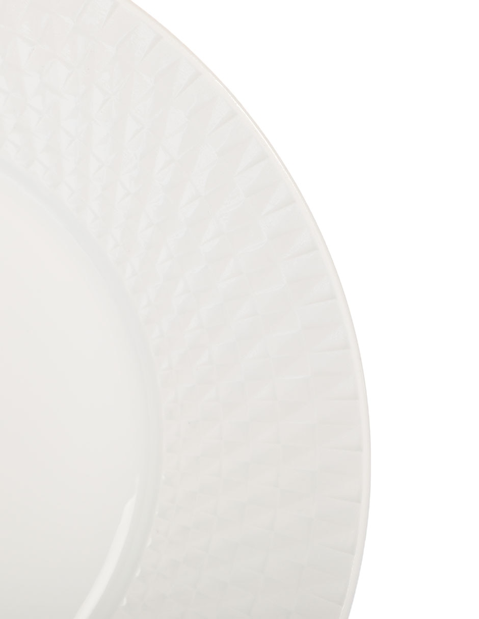Plato hondo Twist de porcelana 3