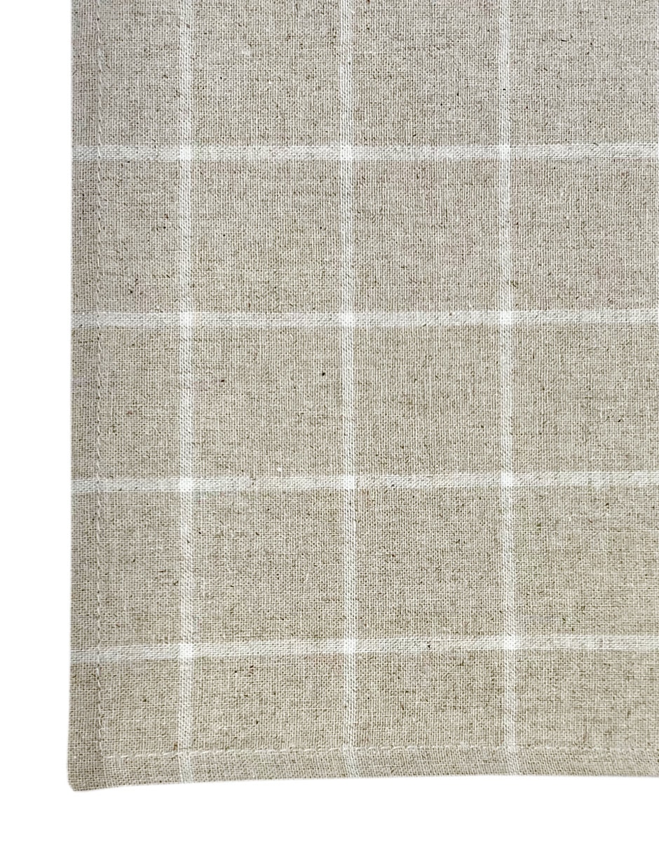 Mantel individual rectangular de lino Country 2