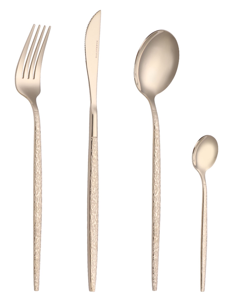 Set cubiertos Jaspe de acero inoxidable 16 piezas 2