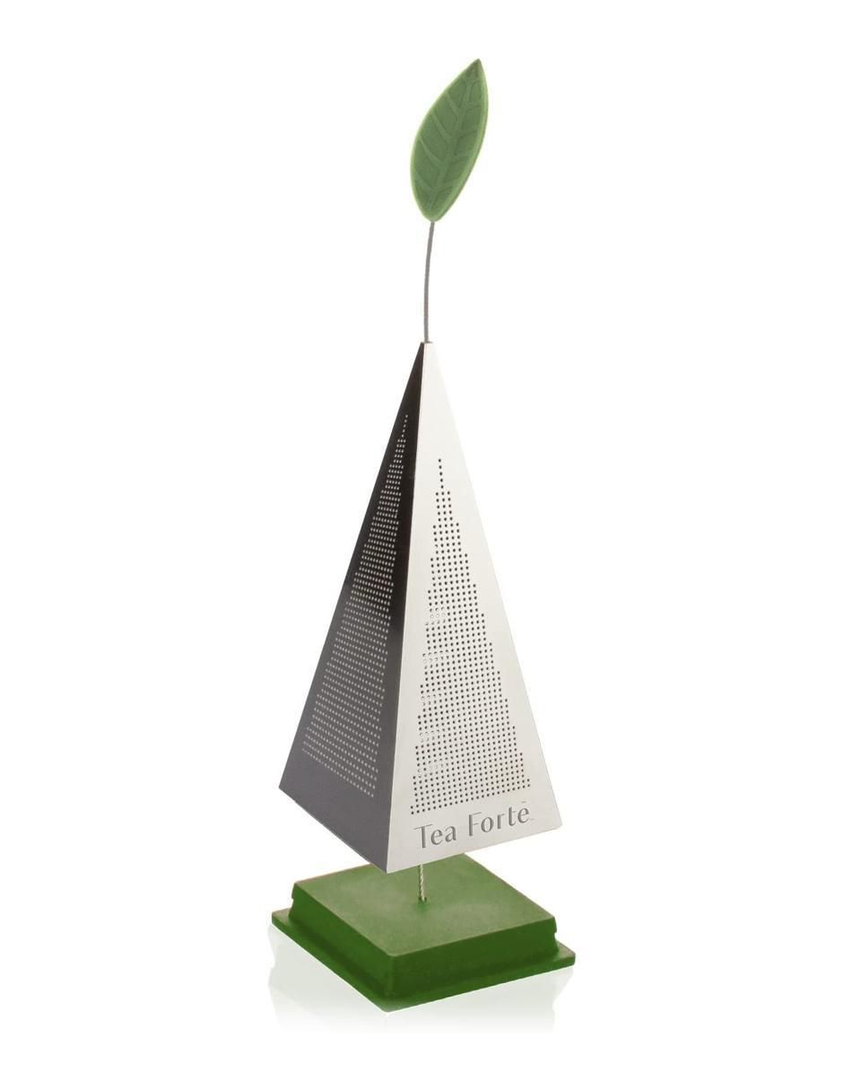 Infusor Piramide de acero inoxidable para té 3