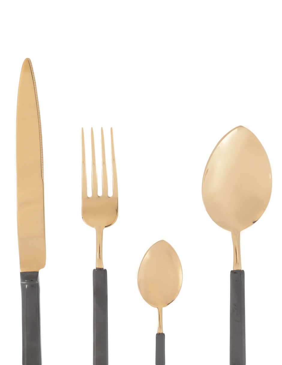 Set cubiertos Vintage de acero inoxidable 24 piezas 2