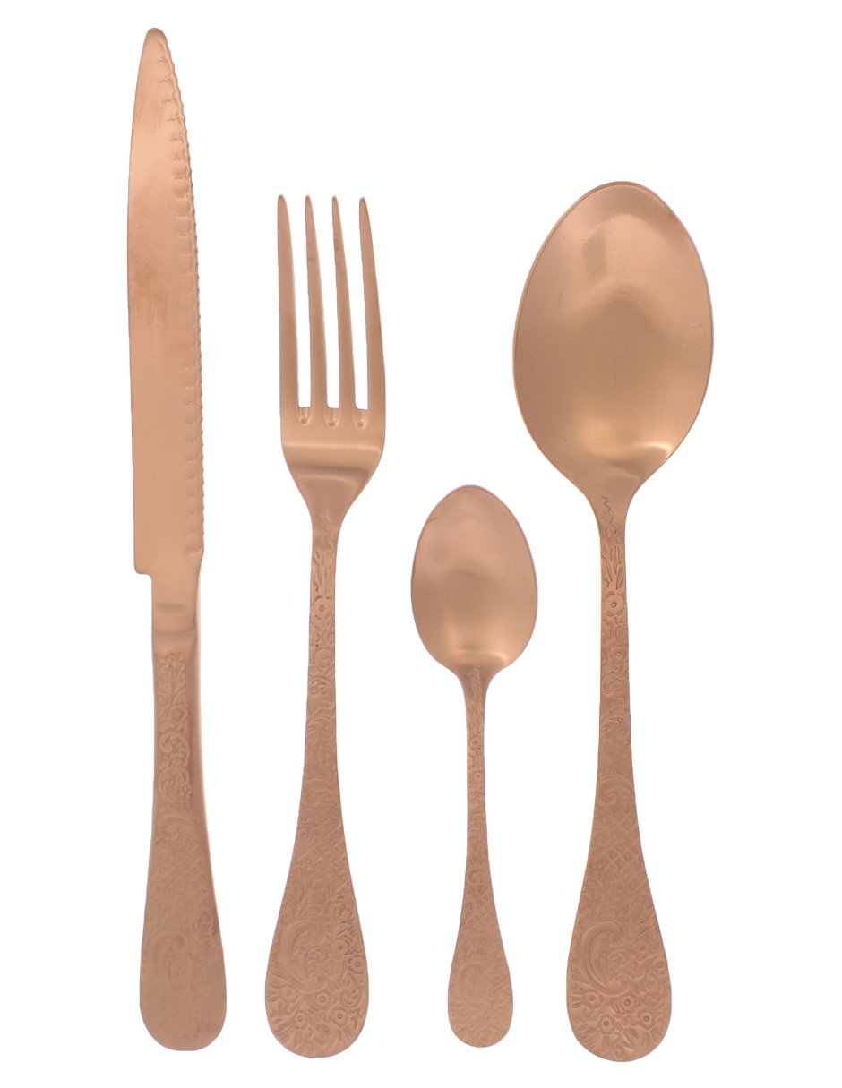 Set cubiertos Betty de acero inoxidable 24 piezas