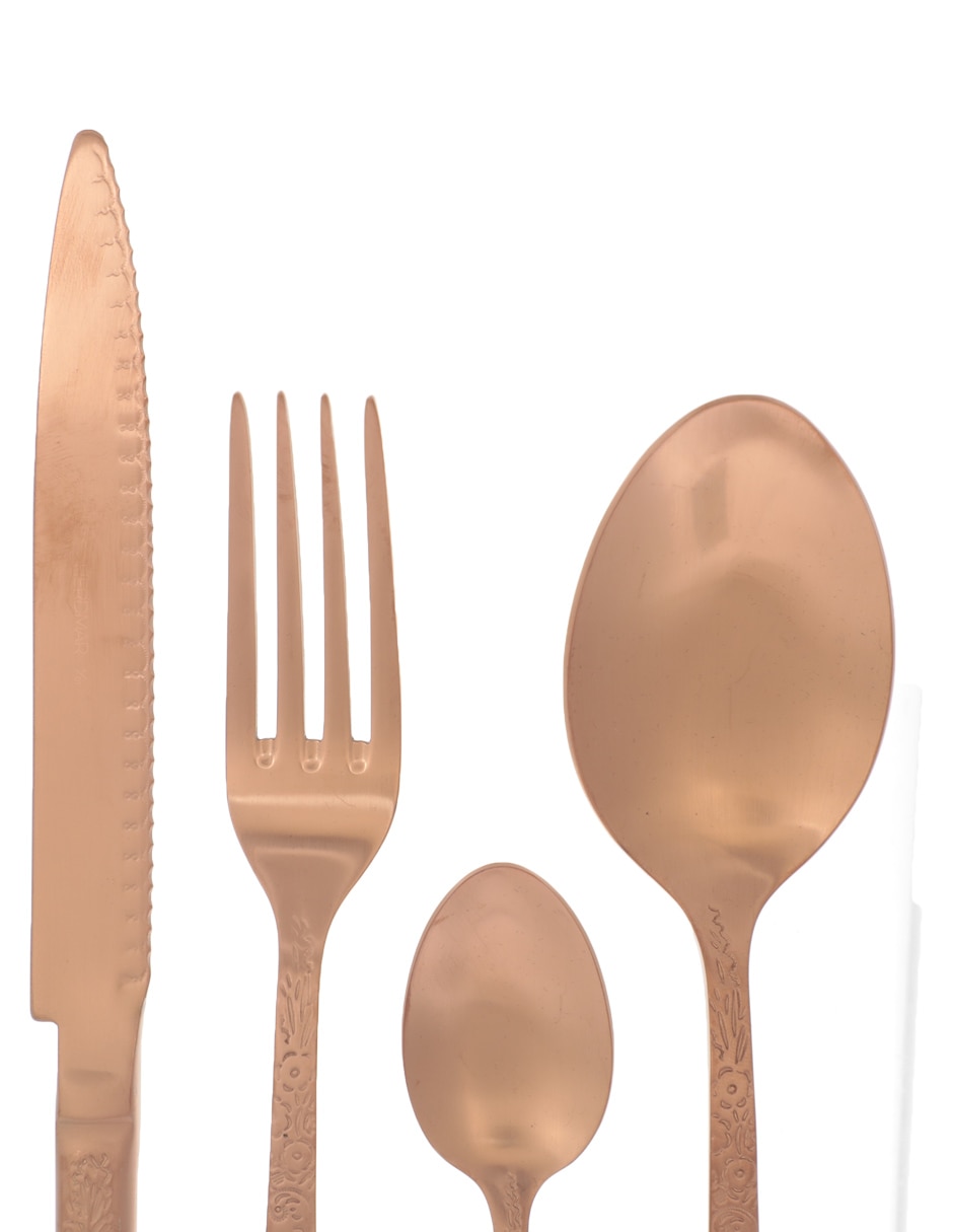 Set cubiertos Betty de acero inoxidable 24 piezas 2
