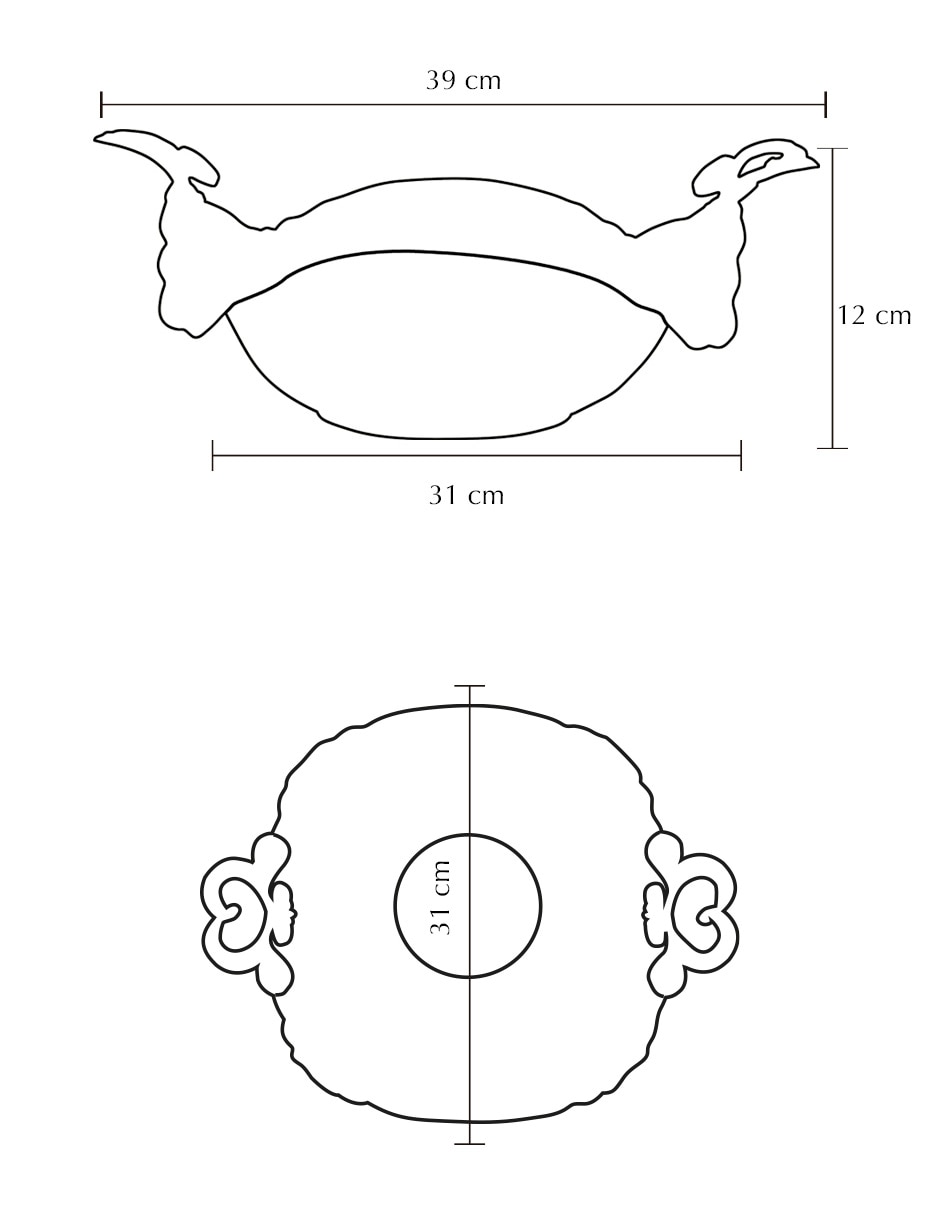 Platón Cometa de porcelana 5