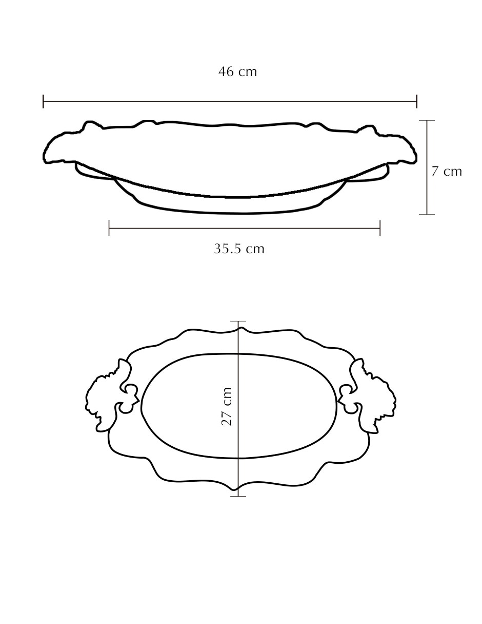 Platón Rodavento de porcelana 5