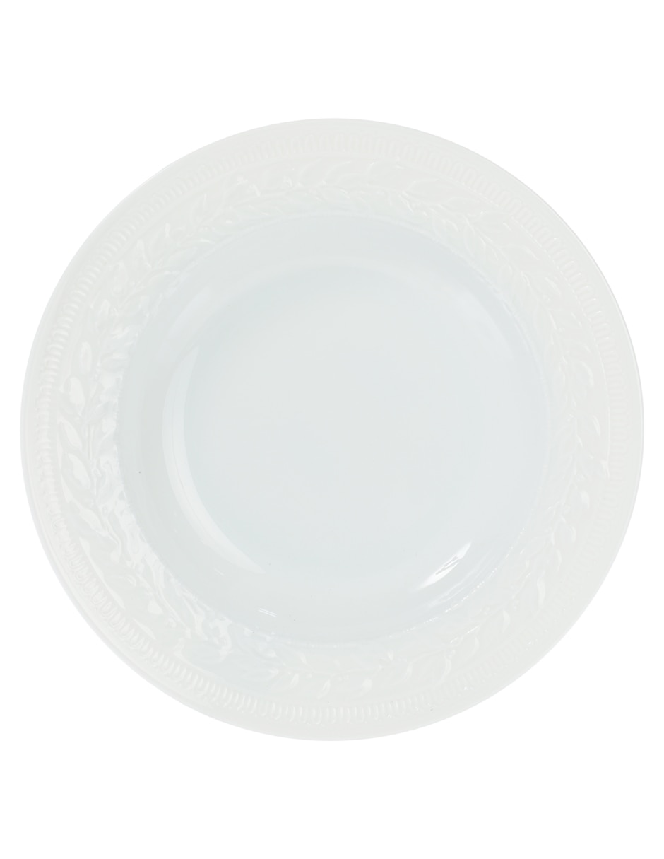 Plato sopa Louvre de porcelana 2
