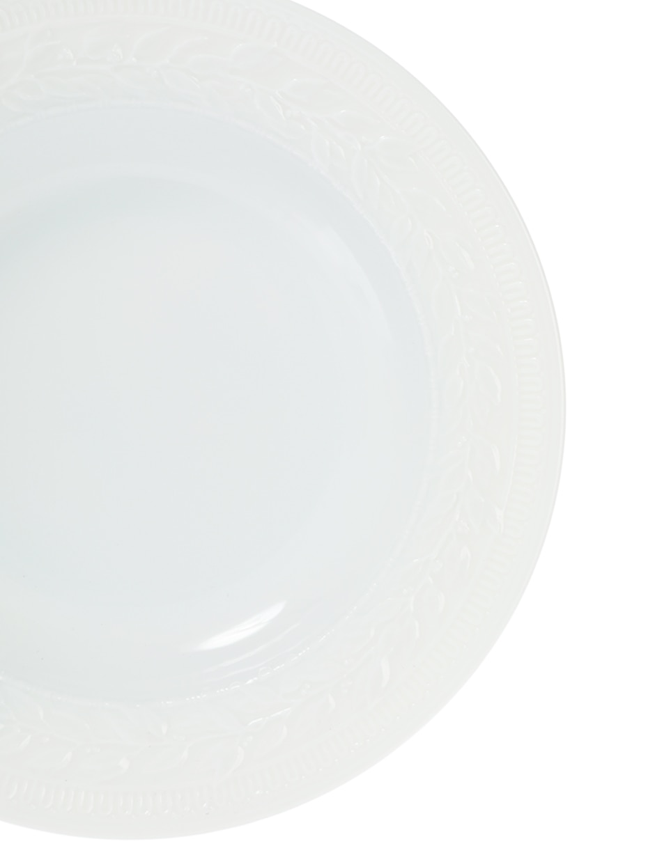 Plato sopa Louvre de porcelana 3