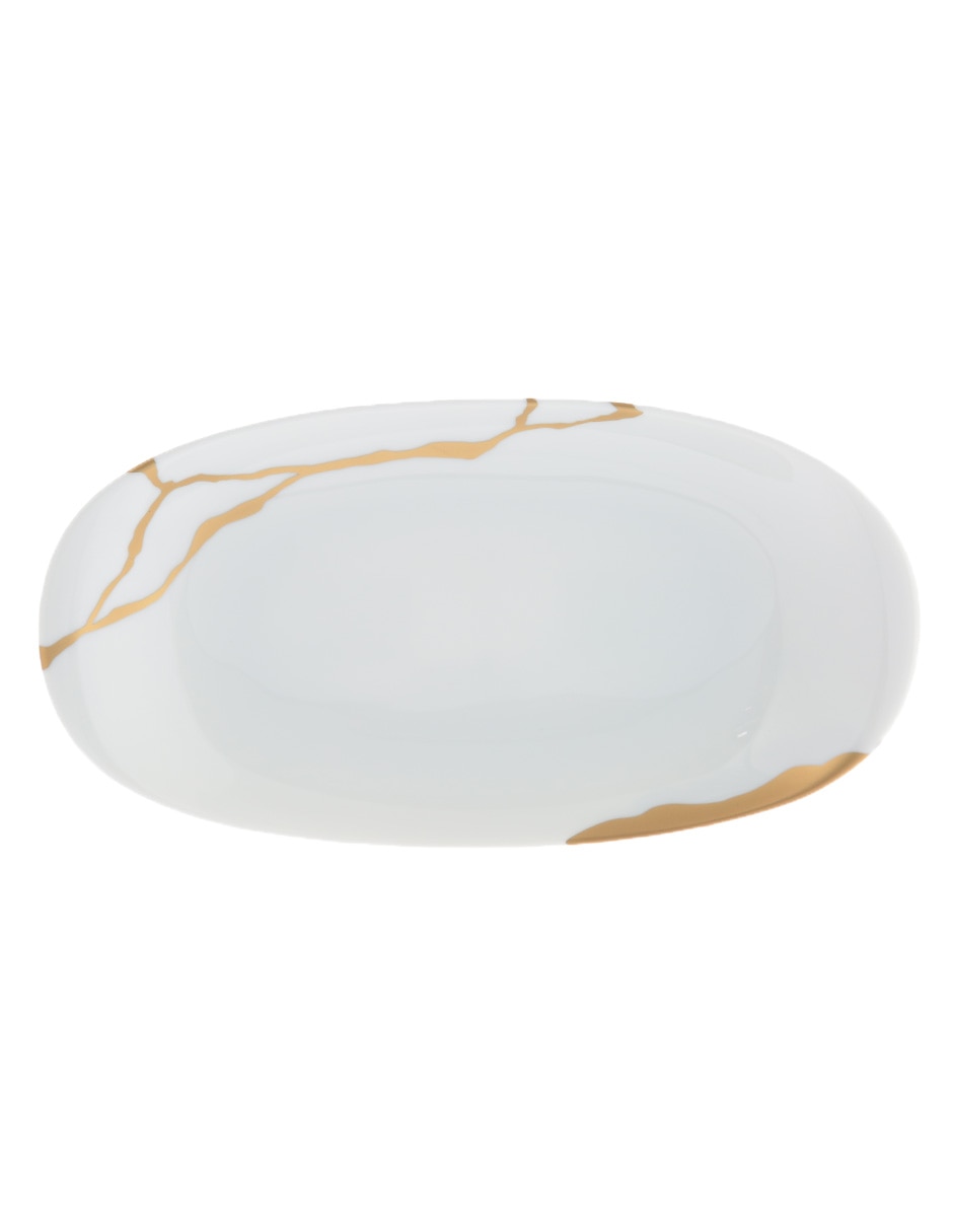 Platón Kintsugi de porcelana 2