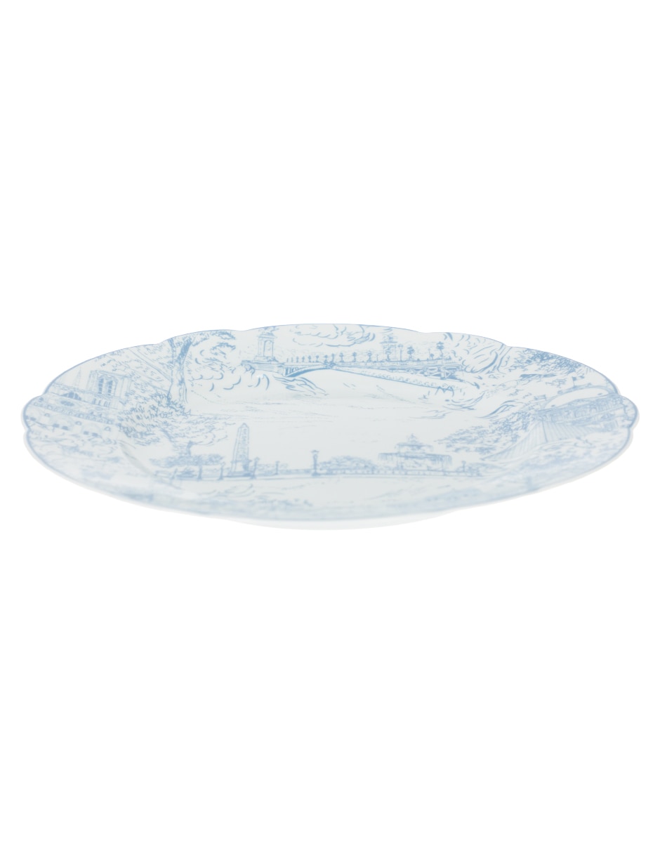 Plato trinche Tout Paris de porcelana