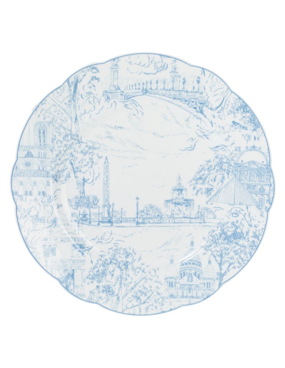 Plato trinche Tout Paris de porcelana 2