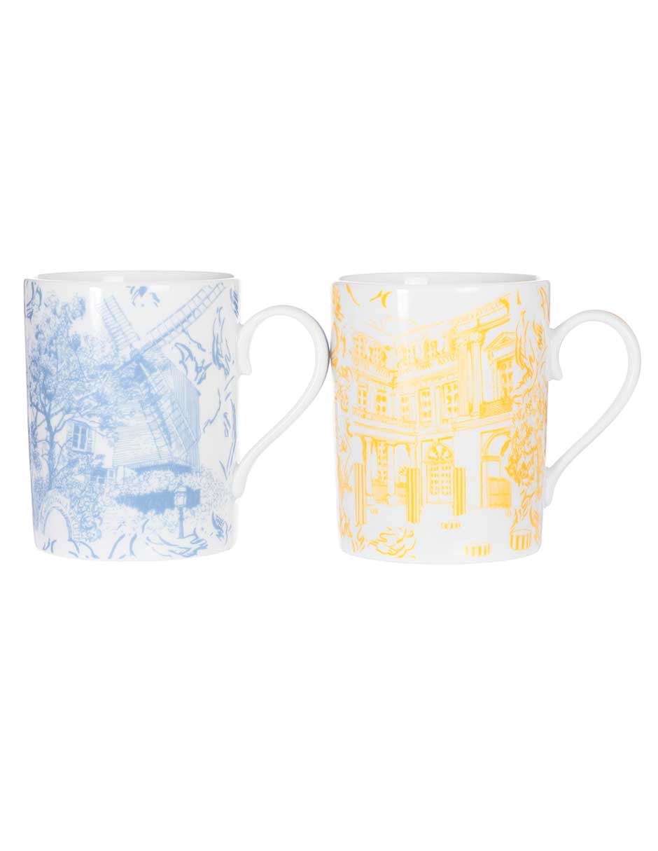 Set de tazas americanas Tout Paris 2 piezas