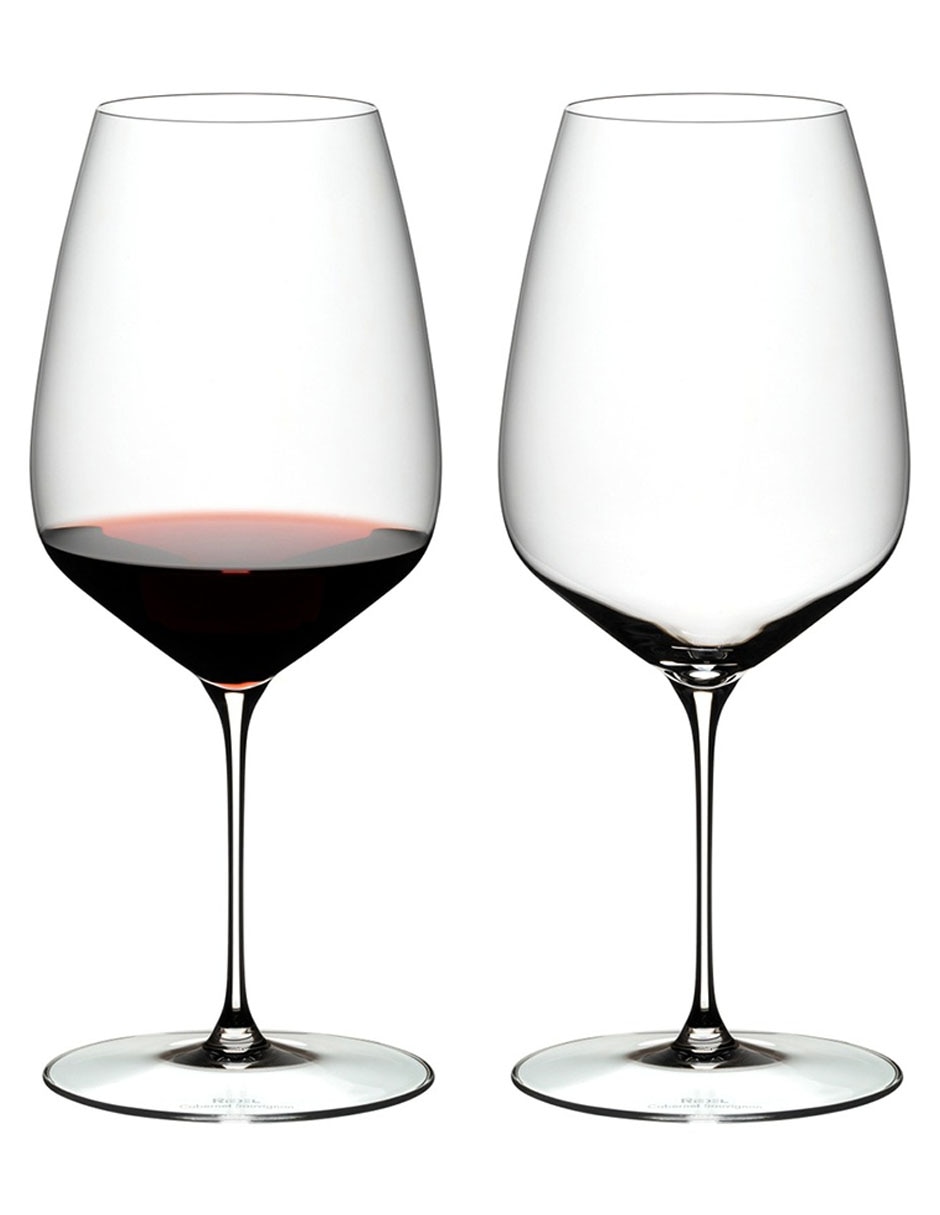 Set de copas para vino de cristal