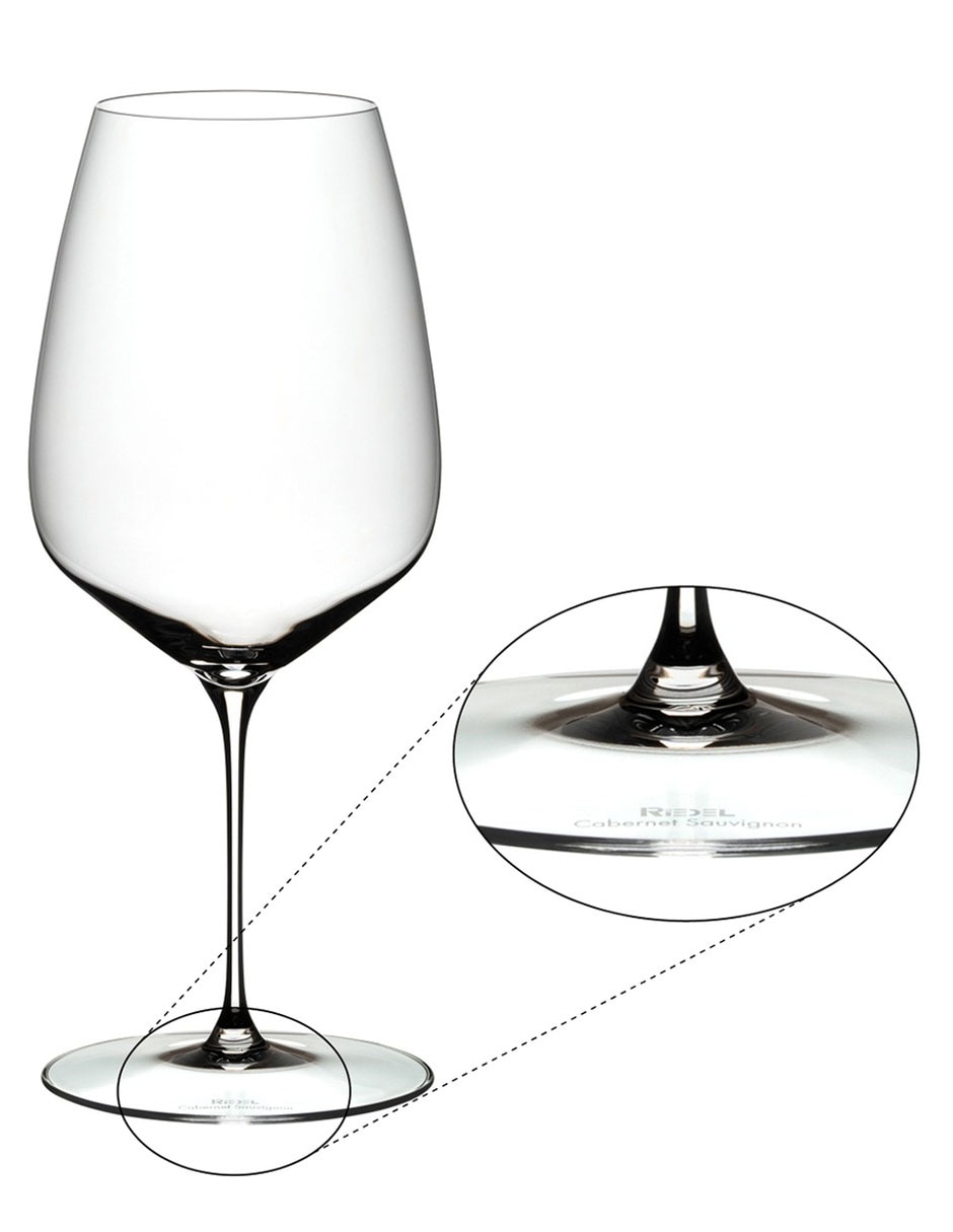 Set de copas para vino de cristal 2