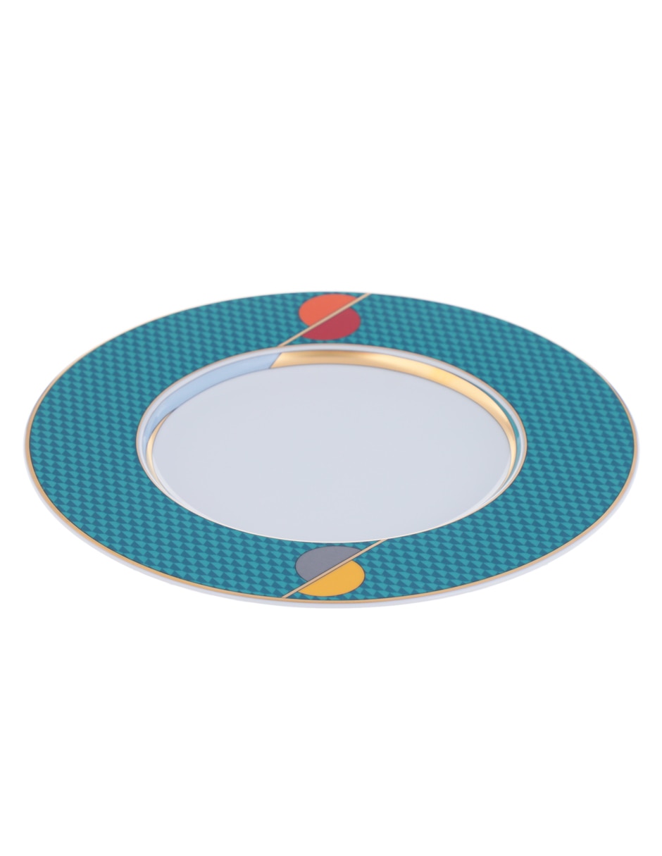 Plato postre Futurismo de porcelana