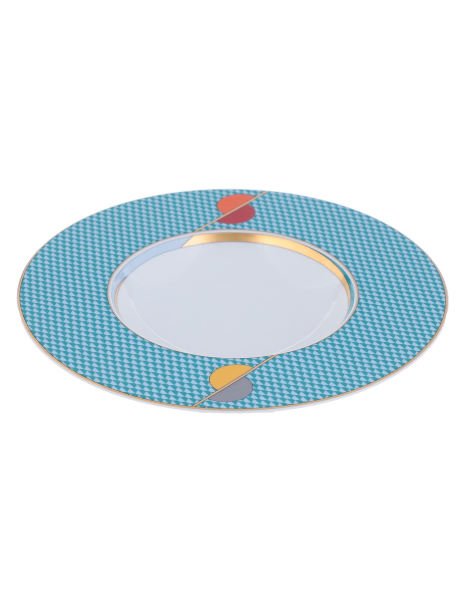 Plato sopa Futurismo de porcelana Plato sopa Futurismo de porcelana