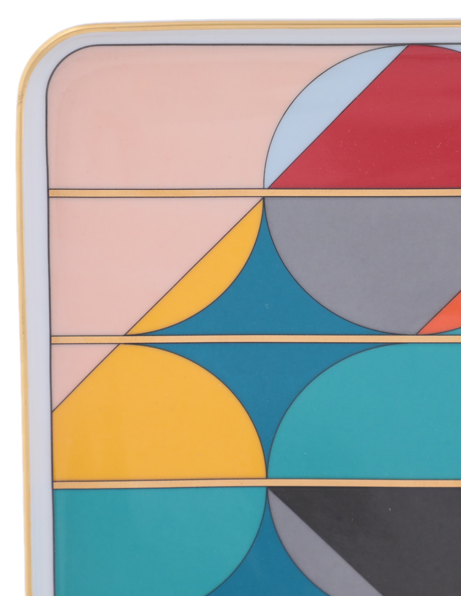 Bandeja de servicio Futurismo de porcelana 4