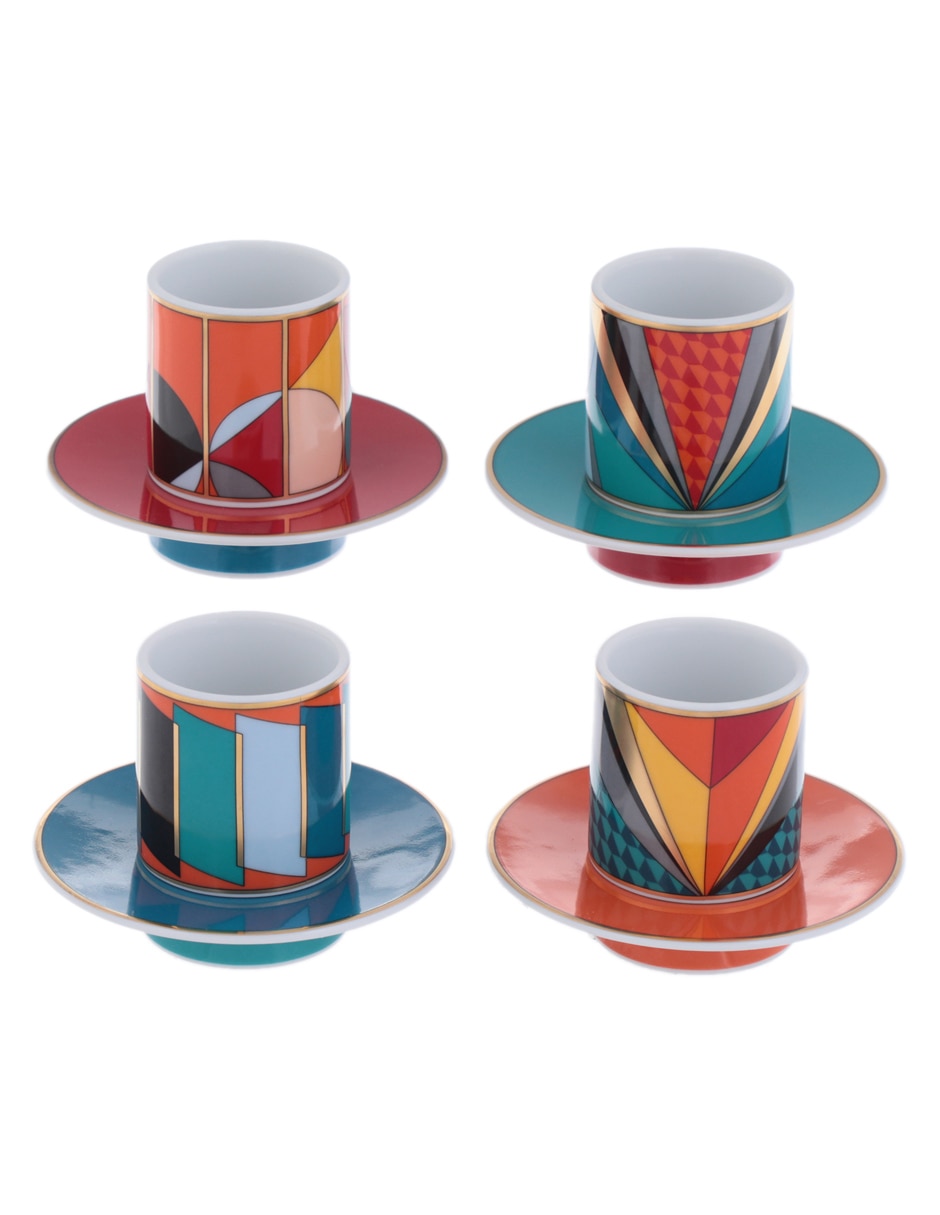 Set de tazas terno Futurismo 8 piezas