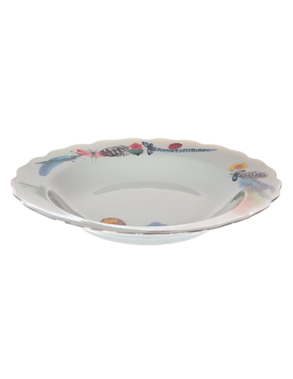 Plato sopa Caribe de porcelana